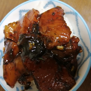 海苔の佃煮deまぐろ漬け丼